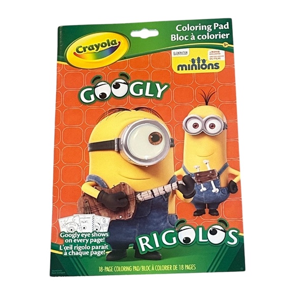 Crayola Despicable Me Googly Eye Minions Coloring Pad - Picture 1 of 2